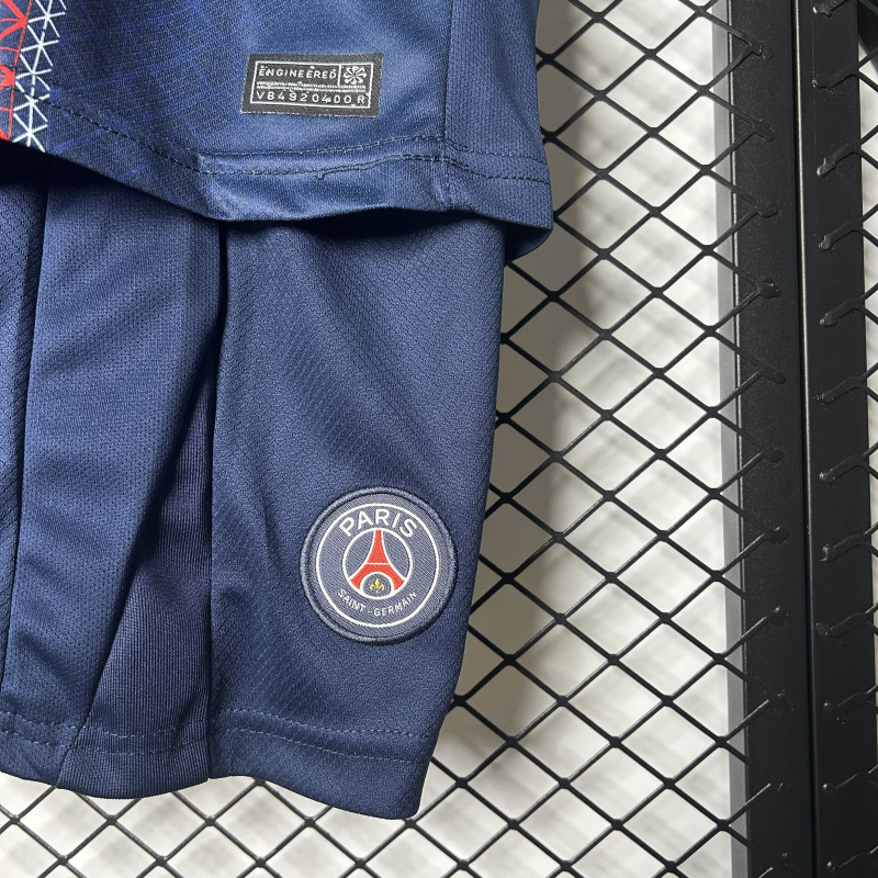 KIDS PSG home 2025/2026 shirt+shorts+sock kit Football team shirt Jersey