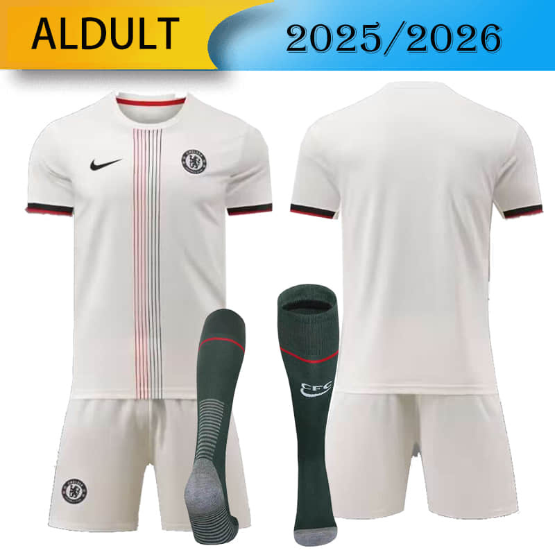Chelsea away 2025/2026 shirt+shorts+sock kit Football team shirt Jersey