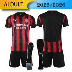 AC Milan home 2025/2026 shirt+shorts+socks kit Football team shirt Jersey