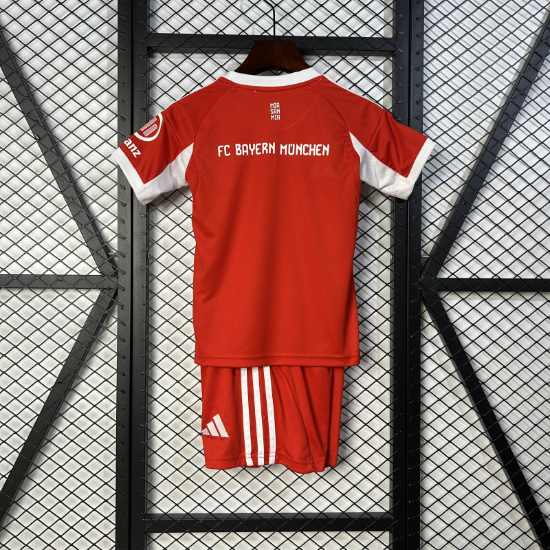 KIDS Bayern Munich home 2025/2026 shirt+shorts+sock kit Football team shirt Jersey