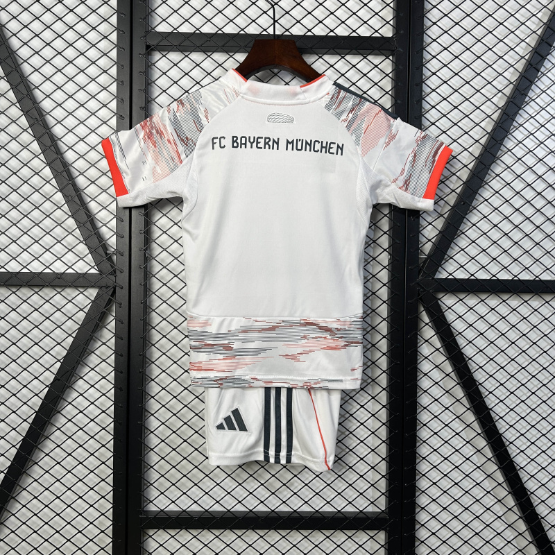 KIDS Bayern Munich away 2025/2026 shirt+shorts+sock kit Football team shirt Jersey