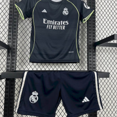 KIDS Real Madrid Away 2025/2026 shirt+shorts+sock kit Football team shirt Jersey