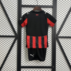 kids AC Milan home 2025/2026 shirt+shorts+socks kit Football team shirt Jersey