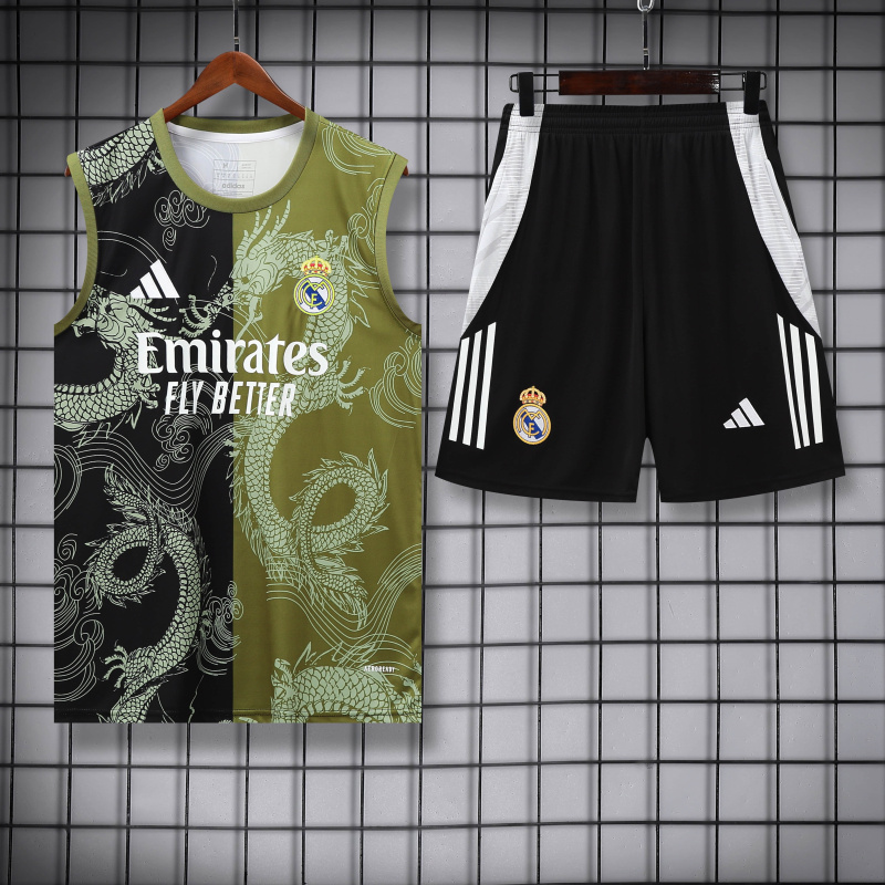 Real Madrid vest Short sleeve training kit 2025/2026 new season Football Jersey Sports shirt