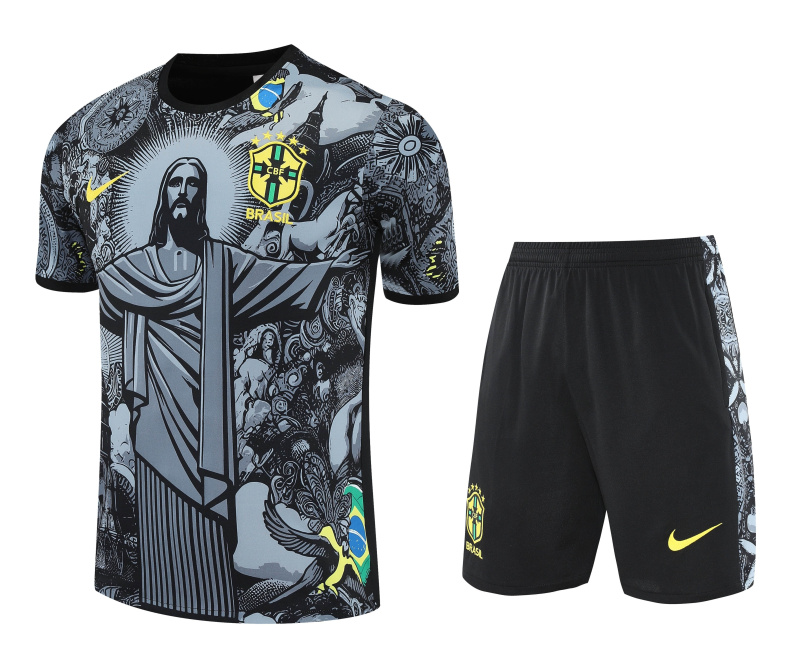 Brazil Short sleeve training kit 2025/2026 new season Football Jersey Sports shirt
