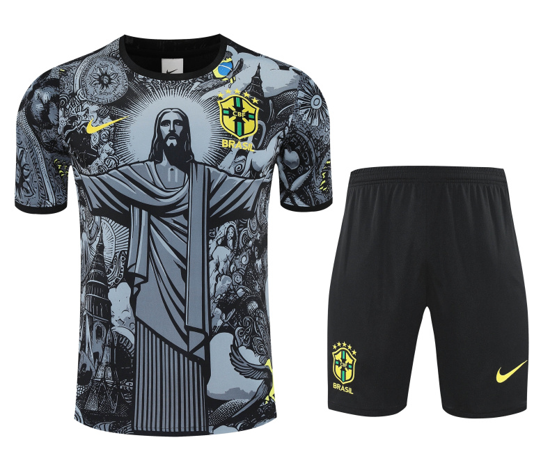 Brazil Short sleeve training kit 2025/2026 new season Football Jersey Sports shirt