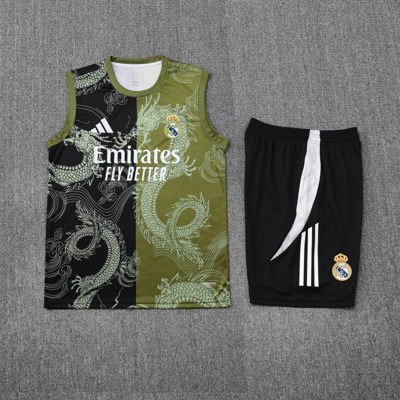 Real Madrid vest Short sleeve training kit 2025/2026 new season Football Jersey Sports shirt