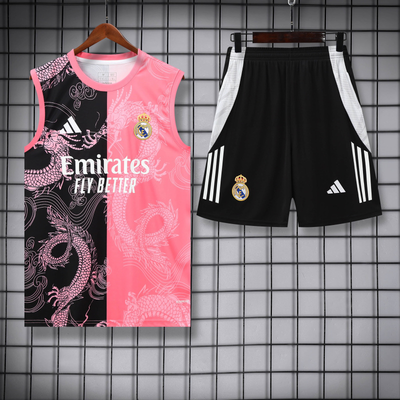 Real Madrid vest Short sleeve training kit 2025/2026 new season Football Jersey Sports shirt