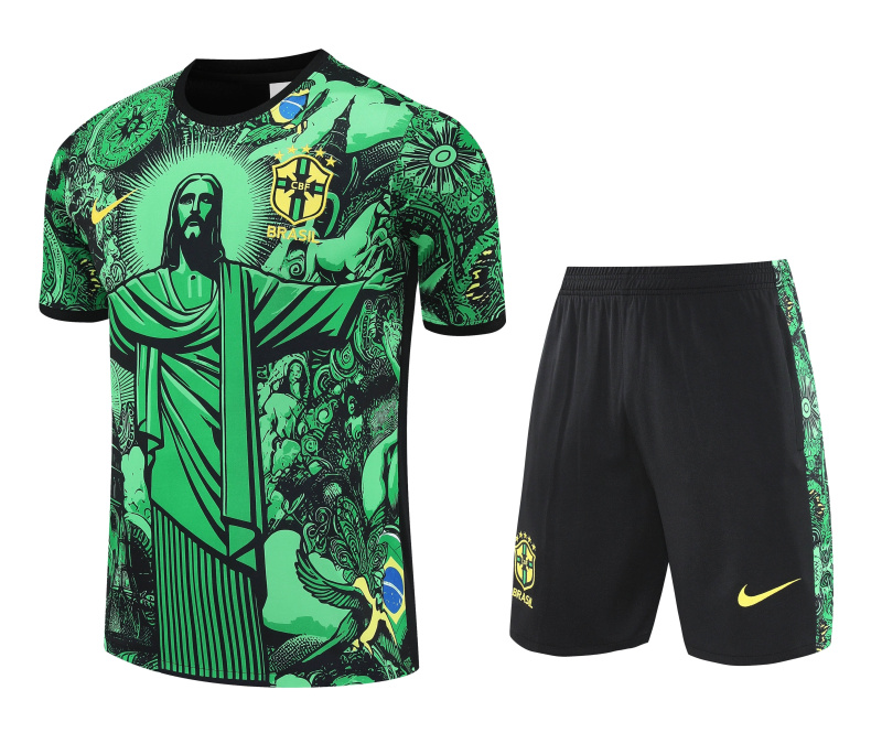 Brazil Short sleeve training kit 2025/2026 new season Football Jersey Sports shirt