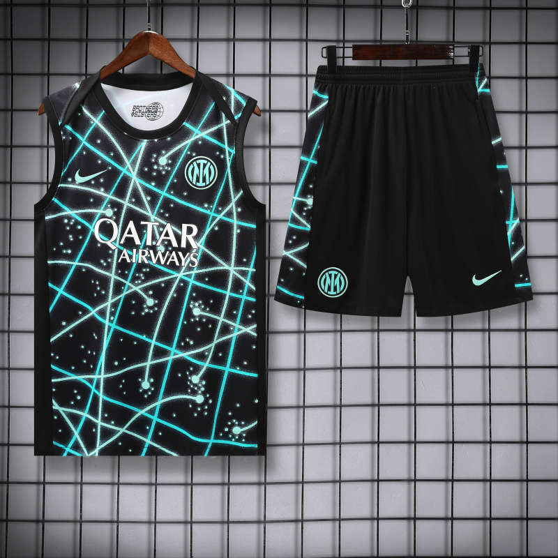 Inter Milan vest Short sleeve training kit 2025/2026 new season Football Jersey Sports shirt