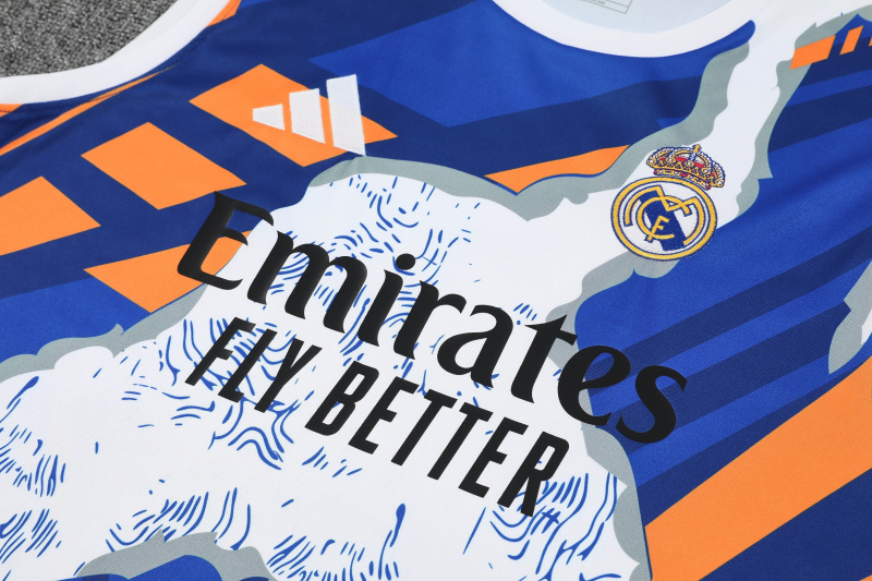 Real Madrid vest Short sleeve training kit 2025/2026 new season Football Jersey Sports shirt