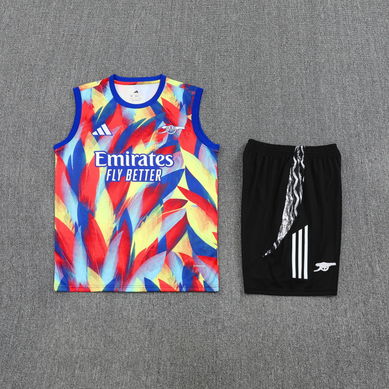 Arsenal vest Short sleeve training kit 2025/2026 new season Football Jersey Sports shirt