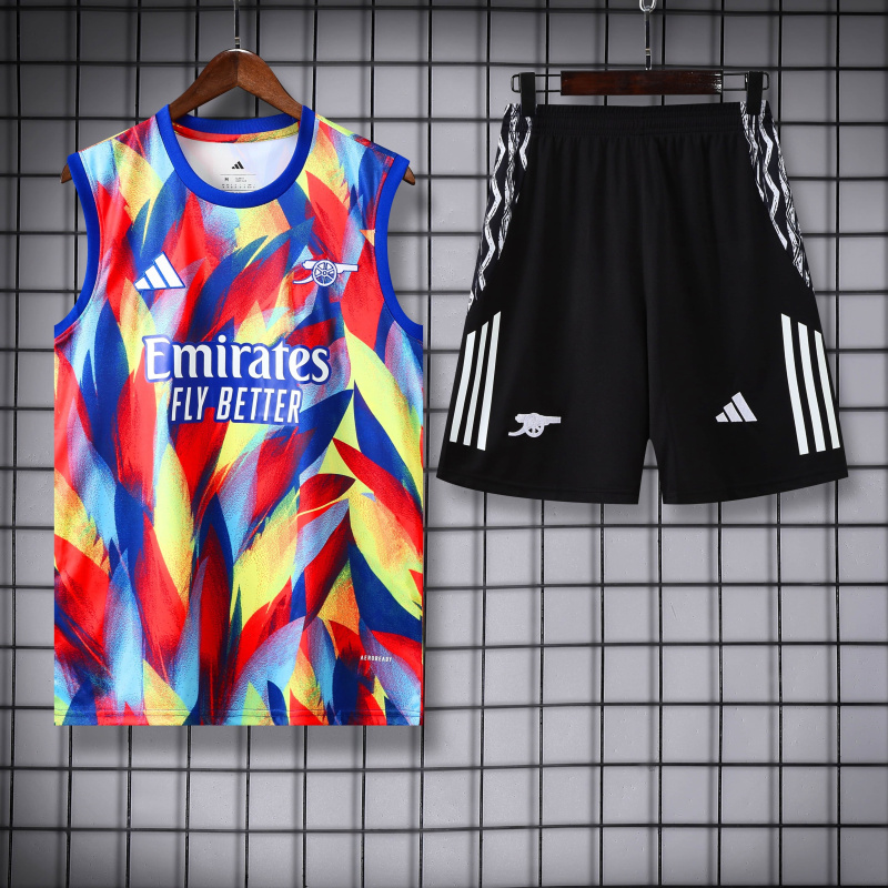 Arsenal vest Short sleeve training kit 2025/2026 new season Football Jersey Sports shirt