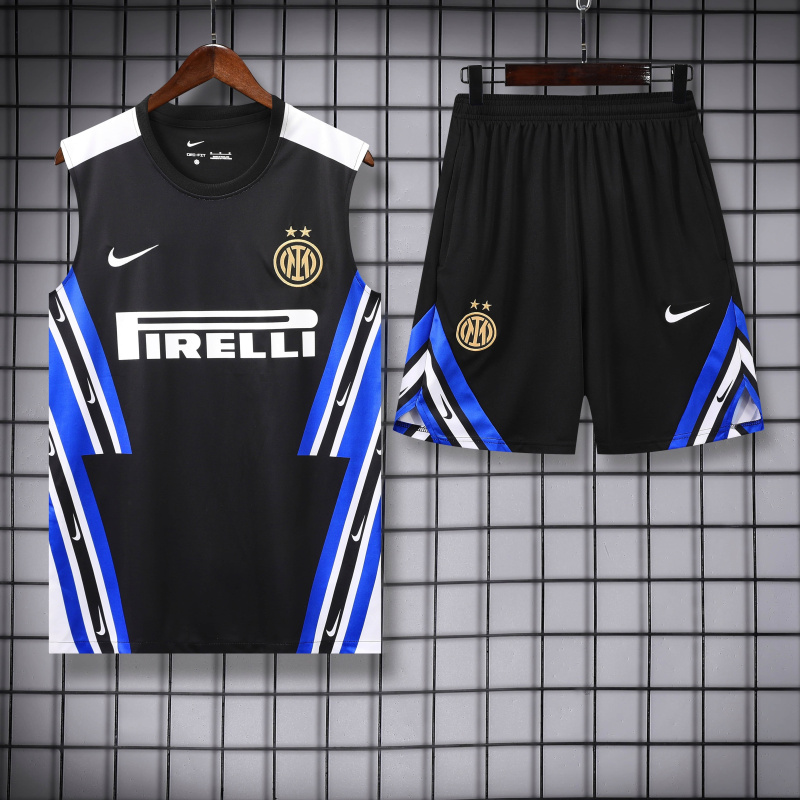 Inter Milan vest Short sleeve training kit 2025/2026 new season Football Jersey Sports shirt