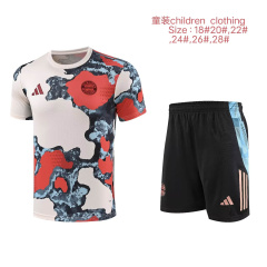 KIDS Bayern Munich Short Sleeve Training Kit 2025/2026 New Season Football Jersey Sports Shirt