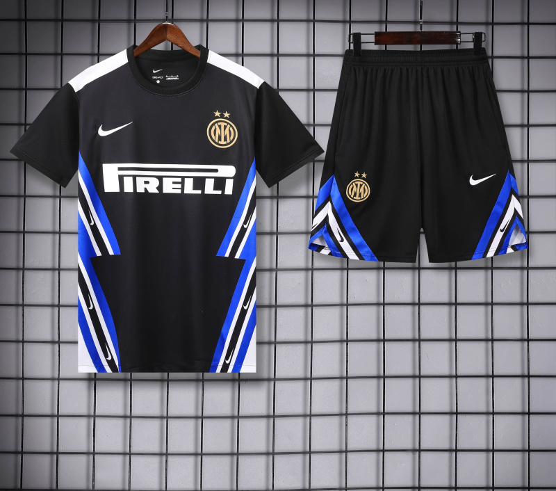 Inter Milan Short sleeve training kit 2025/2026 new season Football Jersey Sports shirt
