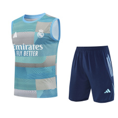 Real Madrid Vest Short Sleeve Training Kit 2025/2026 New Season Football Jersey Sports Shirt