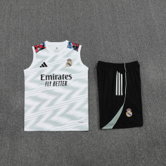 Real Madrid Vest Short Sleeve Training Kit 2025/2026 New Season Football Jersey Sports Shirt