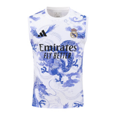 Real Madrid Vest Short Sleeve Training Kit 2025/2026 New Season Football Jersey Sports Shirt