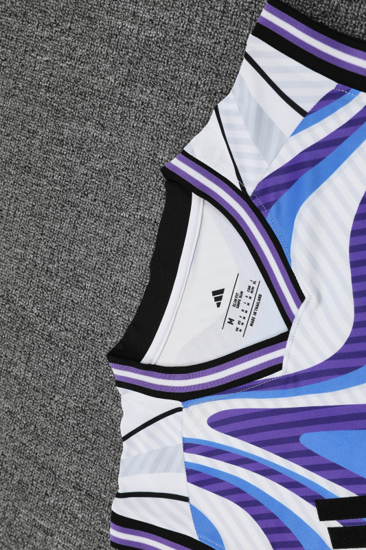Real Madrid Vest Short Sleeve Training Kit 2025/2026 New Season Football Jersey Sports Shirt