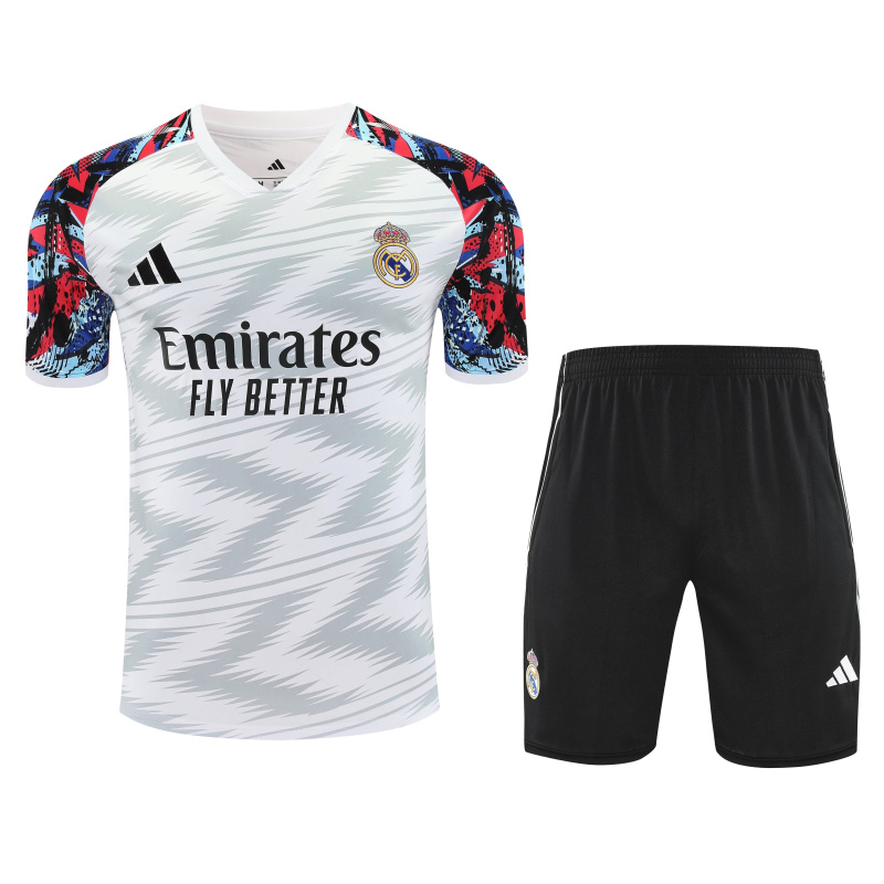 Real Madrid Short Sleeve Training Kit 2025/2026 New Season Football Jersey Sports Shirt
