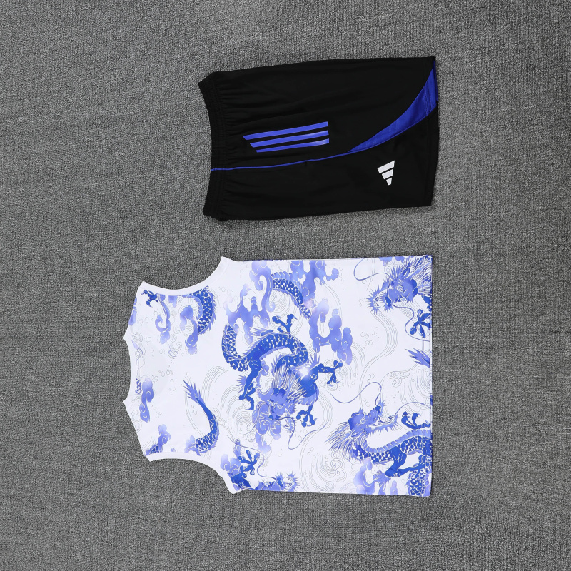 Real Madrid Vest Short Sleeve Training Kit 2025/2026 New Season Football Jersey Sports Shirt