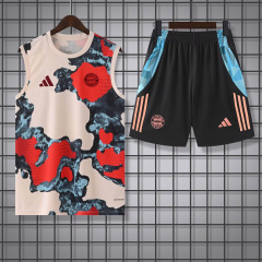KIDS Bayern Munich Vest Short Sleeve Training Kit 2025/2026 New Season Football Jersey Sports Shirt