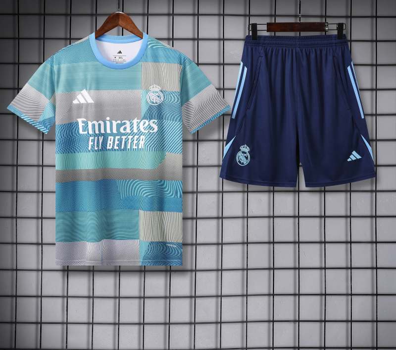 Real Madrid Short Sleeve Training Kit 2025/2026 New Season Football Jersey Sports Shirt