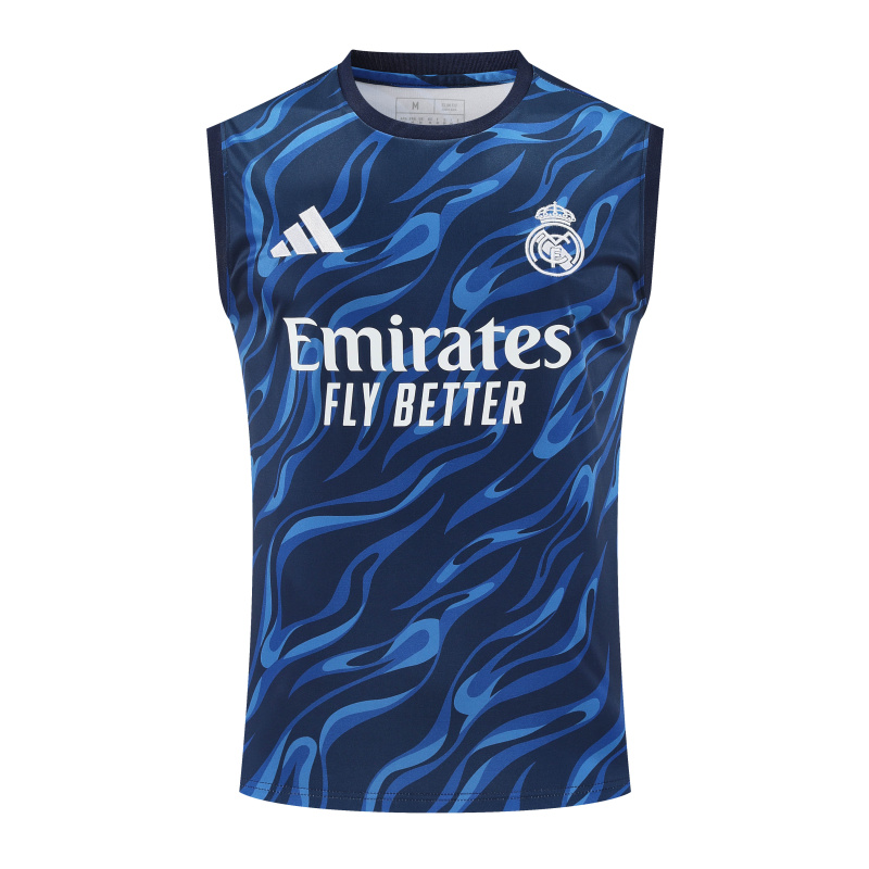 Real Madrid Vest Short Sleeve Training Kit 2025/2026 New Season Football Jersey Sports Shirt