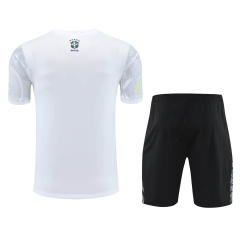 KIDS Brazil vest Short sleeve training kit 2025/2026 new season Football Jersey Sports shirt