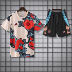 KIDS Bayern Munich Short Sleeve Training Kit 2025/2026 New Season Football Jersey Sports Shirt