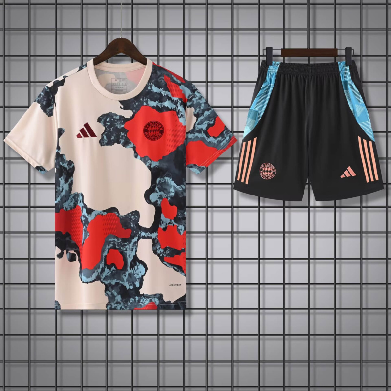 KIDS Bayern Munich Short Sleeve Training Kit 2025/2026 New Season Football Jersey Sports Shirt