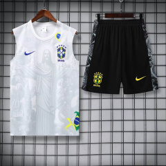 KIDS Brazil Short sleeve training kit 2025/2026 new season Football Jersey Sports shirt