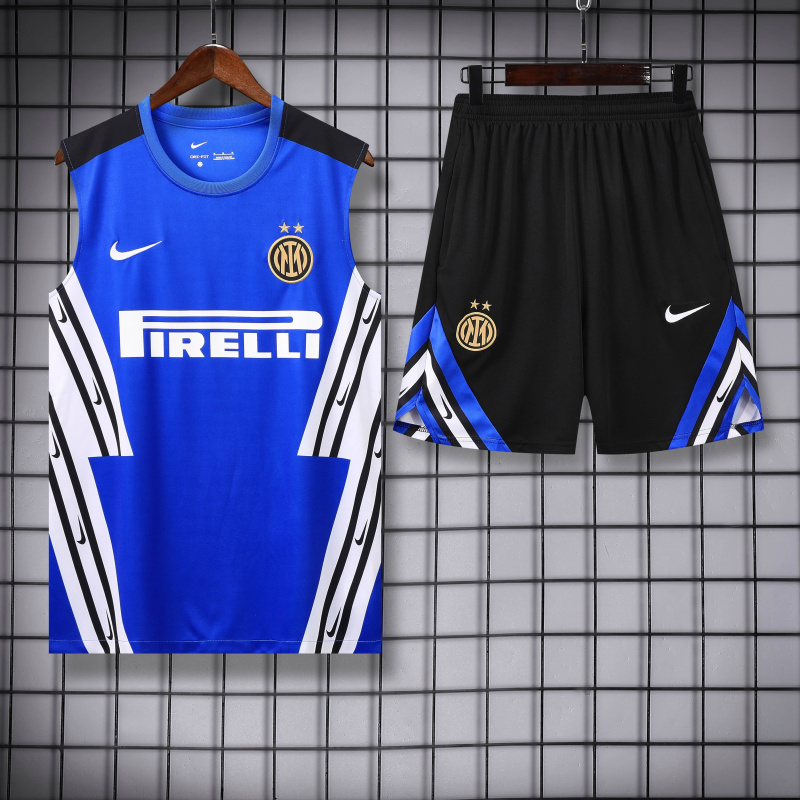 Inter Milan vest Short sleeve training kit 2025/2026 new season Football Jersey Sports shirt