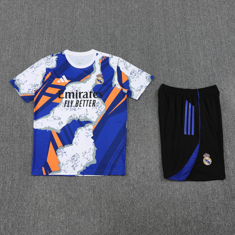 Real Madrid Short Sleeve Training Kit 2025/2026 New Season Football Jersey Sports Shirt