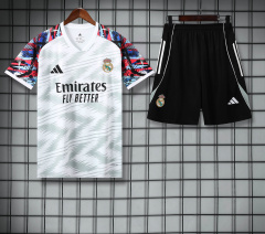 Real Madrid Short Sleeve Training Kit 2025/2026 New Season Football Jersey Sports Shirt