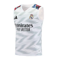 Real Madrid Vest Short Sleeve Training Kit 2025/2026 New Season Football Jersey Sports Shirt