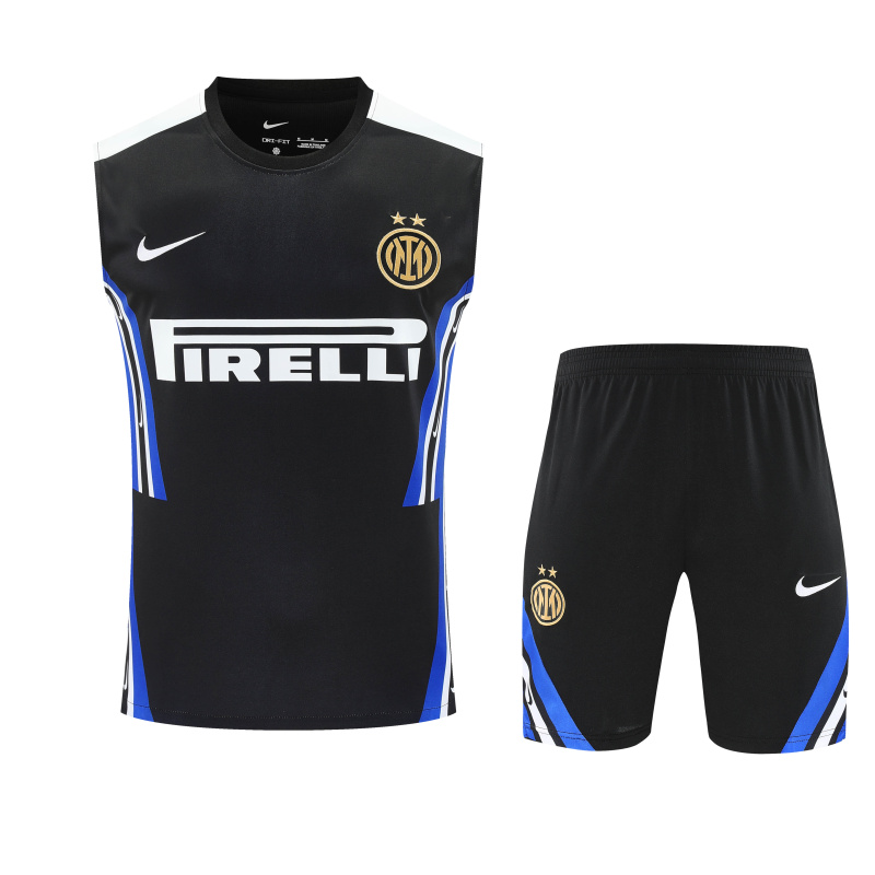 Inter Milan vest Short sleeve training kit 2025/2026 new season Football Jersey Sports shirt