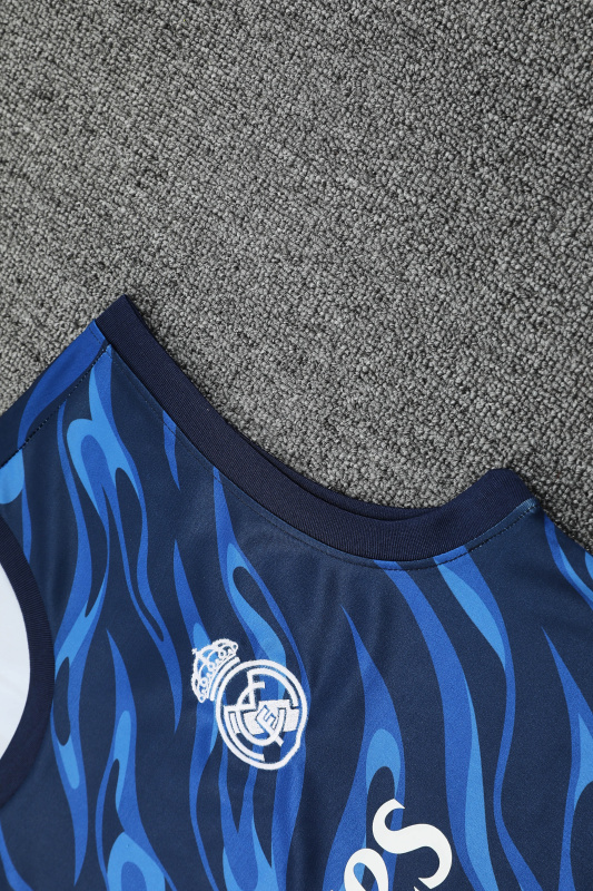 Real Madrid Vest Short Sleeve Training Kit 2025/2026 New Season Football Jersey Sports Shirt