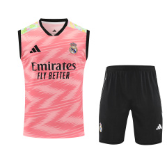 Real Madrid Vest Short Sleeve Training Kit 2025/2026 New Season Football Jersey Sports Shirt
