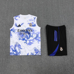 Real Madrid Vest Short Sleeve Training Kit 2025/2026 New Season Football Jersey Sports Shirt
