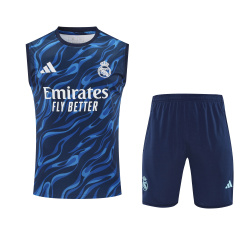 Real Madrid Vest Short Sleeve Training Kit 2025/2026 New Season Football Jersey Sports Shirt