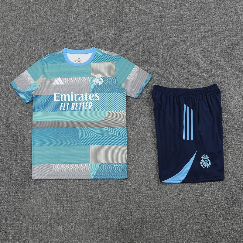 Real Madrid Short Sleeve Training Kit 2025/2026 New Season Football Jersey Sports Shirt