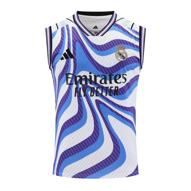 Real Madrid Vest Short Sleeve Training Kit 2025/2026 New Season Football Jersey Sports Shirt