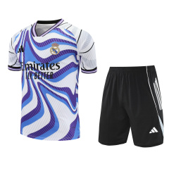 Real Madrid Short Sleeve Training Kit 2025/2026 New Season Football Jersey Sports Shirt