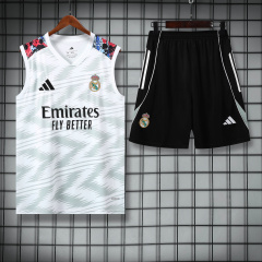 Real Madrid Vest Short Sleeve Training Kit 2025/2026 New Season Football Jersey Sports Shirt