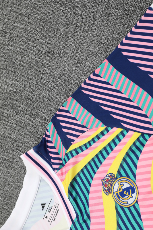 Real Madrid Short Sleeve Training Kit 2025/2026 New Season Football Jersey Sports Shirt