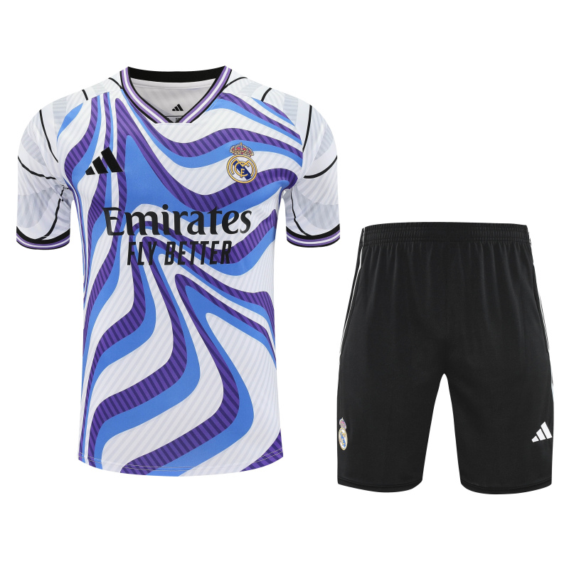 Real Madrid Short Sleeve Training Kit 2025/2026 New Season Football Jersey Sports Shirt