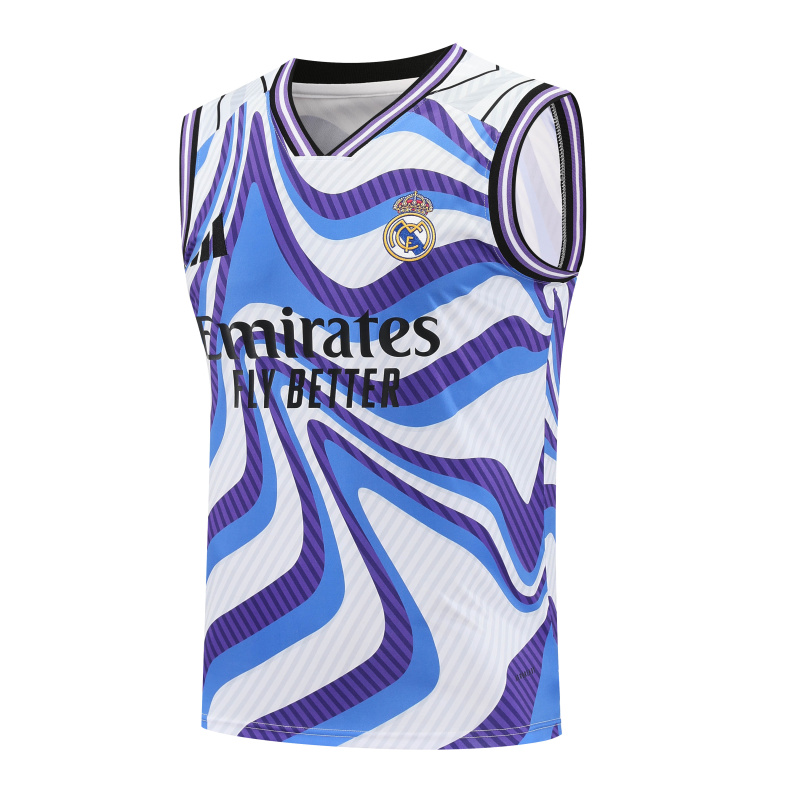 Real Madrid Vest Short Sleeve Training Kit 2025/2026 New Season Football Jersey Sports Shirt