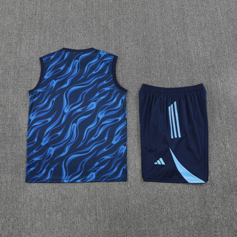Real Madrid Vest Short Sleeve Training Kit 2025/2026 New Season Football Jersey Sports Shirt